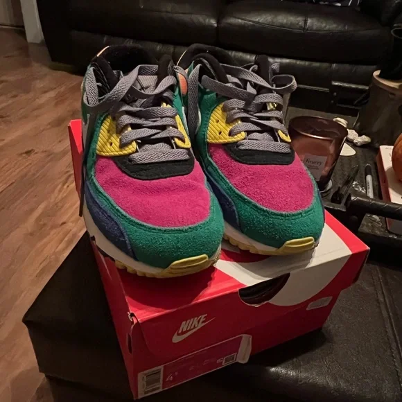 Nike Air Max Sneakers in Pink, Green, Yellow, and Blue - Picture 2 of 4